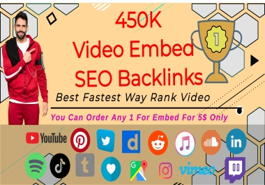 Unlock the Power of 450K Video Embed SEO Backlinks Services