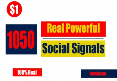 Real Google+ share,  Weblike share,  Pinterest,  Reddit Top SEO Social Signals
