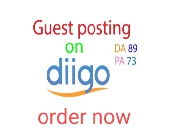 write and publish guest post on diigo. com
