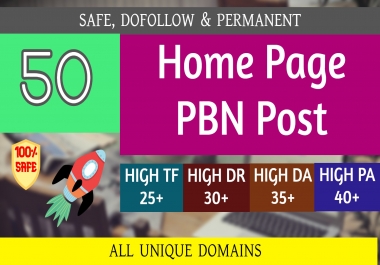 Build 50+ Backlink with 60+ Da 35+ PA DOFOLLOW with all of unique websile link