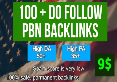 Powerful 100+ Backlink with 50+ DA 35+ PA High Quality unique website link. GET IT NOW