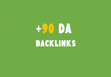 I will give you plus 90 da high authority backlinks