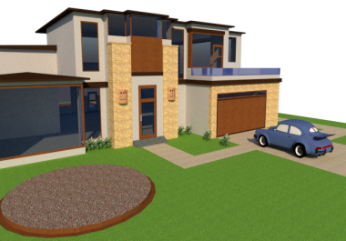 3D modeling in Sketchup Exteriors or interiors