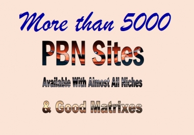 PBN Sites With Almost All Niches Are Available