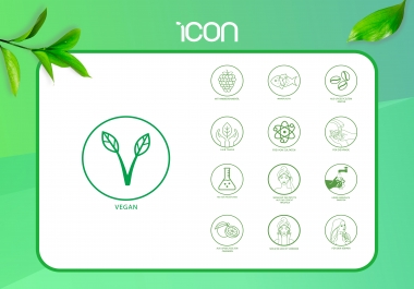 I will create vector icon set for commercial use