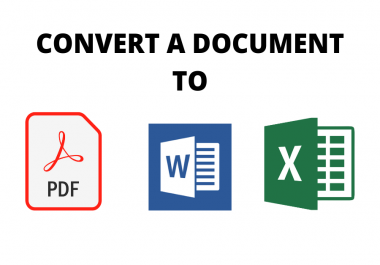 I will convert a file to any format
