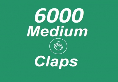 Provide 6000+ Medium Claps on your Medium Article medium
