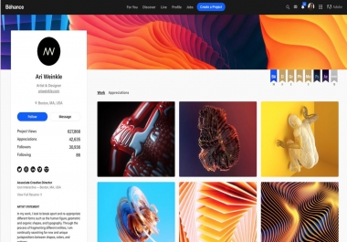 Write and publish a guest post on behance. net with 92
