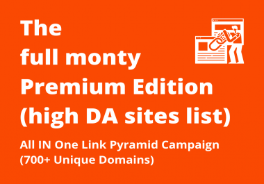 Increase Ranking with 700+ Unique Domain High Authority Do Follow Backlinks