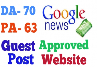Guest post on Google news approved website