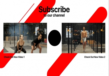 i will Design youtube End Screen, Outro and intro video within 12hr