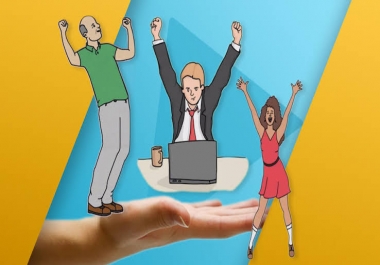 Create a professional, simple but engaging 2D animation videos of your choice