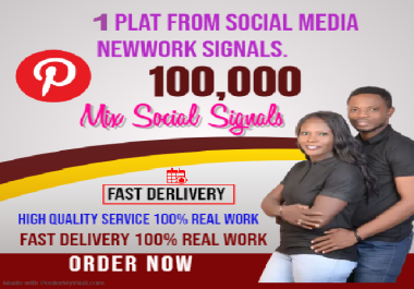 Provide 100,000 Pinterest Social Signals Share manually Service HQ SEO PBN Backlink Boost Bookmark