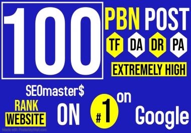 100 DR50+ PBN Homepage Backlinks for Google Page 1 in 2025