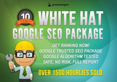 100 White Hat SEO Package - Google Safe SEO Links - Latest Algo