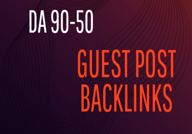 Write & Post 5 Guest Post service On DA 90 to 50 webSites for google top ranking