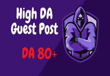 I will provide 5 guest post backlinks DA 80+ For google rank fast