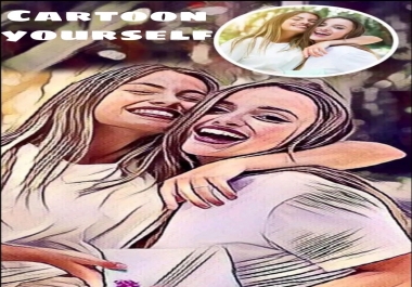 I will draw yourself or any character in cartoon style