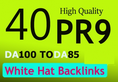 Create unique 40 pr10 pr9 high authority backlinks for 5