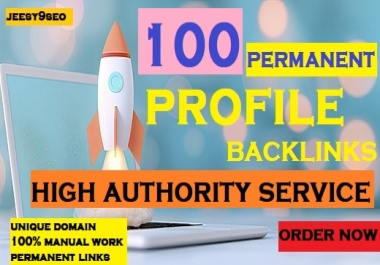 I Will Create Manual 100 Rank Faster DA95+ Dofollow Profile Powerfull SEO Backlinks