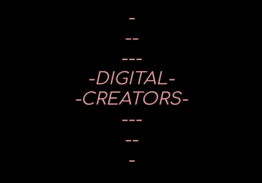 DIGITAL CREATORS - Animations for Business and Personal Purposes Variety of options