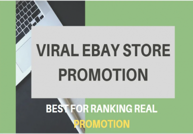 I will do ebay promotion by hq seo backlinks to increase traffic