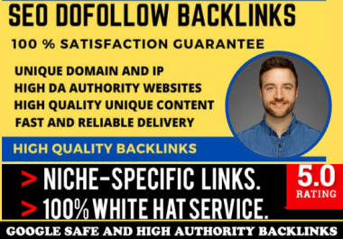 I will create SEO backlinks for high ranking,  traffic and sales