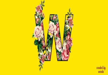 design cover photos,  thumbnails or dp with floral or objective letters