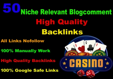 I will provide 50 high quality niche relevant blogcomment backlinks
