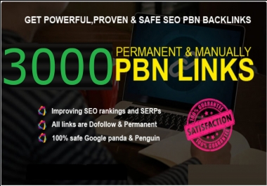 GET 3000+ SUPER quality PBN BACKLINK with high DA/PA in your webpage with UNIQUE website