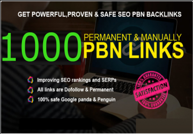 Get powerfull 1000+ pbn backlink with high DA/PA/TF/CF on your homepage with unique website