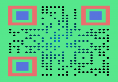 I will make 5 custom qr codes for you with custom colour and logo