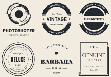 I will Design a Stunning Vintage Logo For Business Or brand
