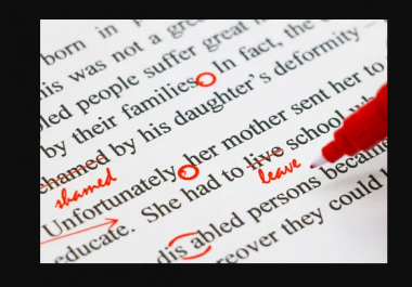 I will proofread,  rewrite,  and line edit anything in English.