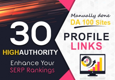 Rank Your Website On Google With 30 High DA/Pr9 Web Profile Backlink
