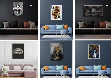 I will create amazing designs for canvas wall art