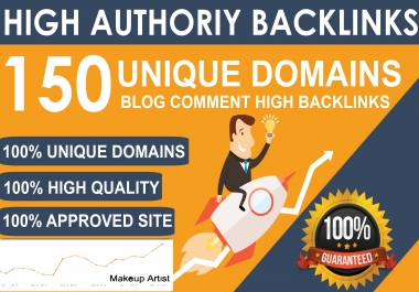 I will do 150 unique domain blog comments dofollow High DA PA low obl backlinkss