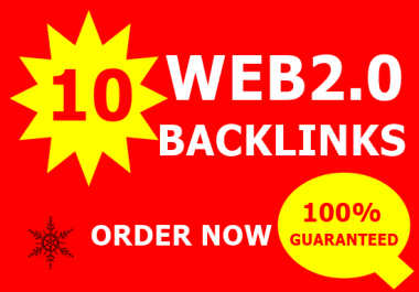 Build 10 High Quality Web2.0 Blogs high DA 30+Top service