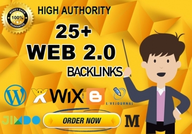 Skyrocket your website with 25+ web 2.0 properties-High Authority Backlinks