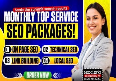 Monthly SEO Service to Boost Google Rankings White Hat SEO Link Building And On-Page Optimization