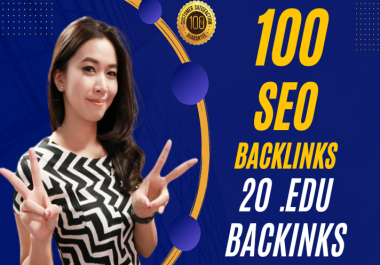 I will build 100 high Quality Mix SEO backlinks 20. EDU links +contextual links +PBNs+ Profile links