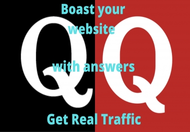 Get targeted traffic with 30 organic Quora Answers