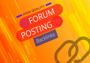 I will Create 20 HIGH QUALITY Forum Posting