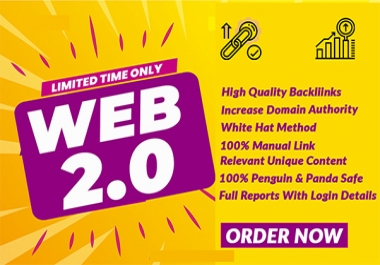 I will Do 20 Manually super Web 2.0 Blogs SEO Backlinks For Ranking