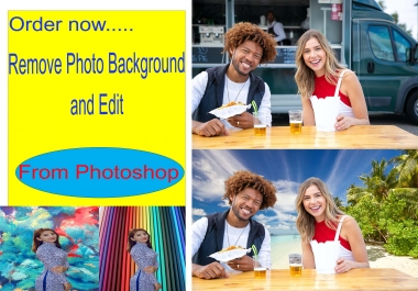 Remove Photo Background and edit photo from Photoshop within 24 Hr