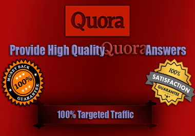 Provide 100 Qoura answers including your URL and Keywords