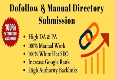 I will do high quality 50 directory submission for website