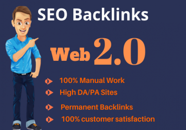 I will create 15 high authority web 2.0 seo backlinks