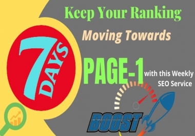 Weekly Ranking Boam SEO Package,  That Moving Your Ranking Toward PAGE-1