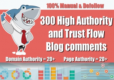 Create 300 Unique Domains Blog Comments Link Building Seo Backlinks on high DA PA and Actual Page